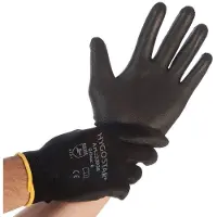 Franz mensch gants de travail unisexes Black Ace noir taille XL 12 paires (10, XL)