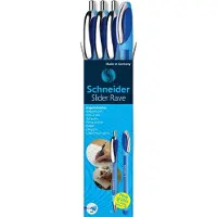Schneider Schreibgeräte Kugelschreiber Rave+Memo 132574 Blau 0,7mm (4x)