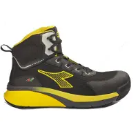 Diadora Chaussure de sécurité haute VORTEX DA2 MID S3S SC SR HRO ESD, Noir/Jaune chromé T.40 - - 701.182041-C0401-40