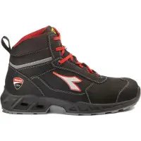 Diadora Werkschoen Shark Engine Mid 181227 S3S Zwart/Rood Maat 38 - 8053607618569 (S3, 38)