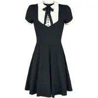 Jawbreaker Robe courte Gothic de - Robe In A Mood - XS - 3XL - pour Femme - noir/blanc - Taille M