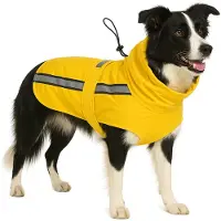 Flamingo Manteau de pluie Ciro jaune, longueur du dos : 55 cm