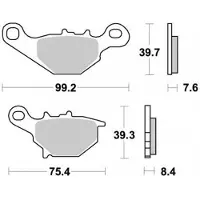 Vesrah - Plaquette Métal Fritté