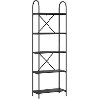 vidaXL Étagère Chêne noir 60 x 30 x 183 cm Bois d'ingénierie