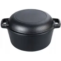 Loyalty SP ZOO Poêle en fonte avec couvercle 26 cm – 4,5 L | Poêles et casseroles | Induction et gaz