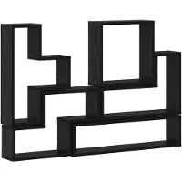 vidaXL Cube mural Autre Chêne noir 96 x 12 x 64 cm Bois d'ingénierie