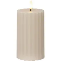 Star Trading LED Pillar Bougie Flamme Stripe (1x)