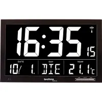 Technoline Techno Line WS 8007 - Réveil - rectangulaire - électronique - bureau, adapté au montage mural