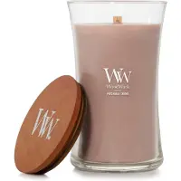 Woodwick Opulent Wood Patchouli Creme bougie parfumée avec mèche en bois 609.5 g