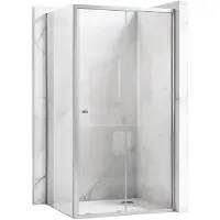 REA Cabine De Douche D’Angle Primo Slide 140X80 Chrome