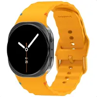 IMoshion Bracelet Wave en silicone pour Samsung Galaxy Watch 9 (40/44mm) / Watch 8 (40/44mm) / Classic (46mm) - Jaune