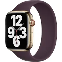 Apple Bracelet Boucle unique en Silicone Watch | 38/40/41/42 mm - Taille 8 - Dark Cherry