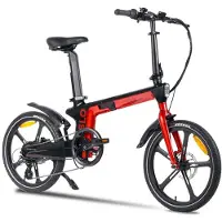 Youin Oslo Folding Electric Bike Rouge