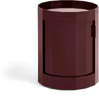 HAY Facet Cabinet Burgundy | 100 (1 door, H49) | With feet and castors