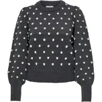ONLY Pull-over 'JDYSigrid' gris foncé / blanc cassé