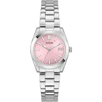 GUESS Montre à affichage analogique 'Alice' rose / argent