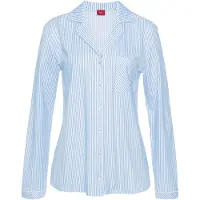 s.Oliver Chemise de nuit bleu clair / blanc