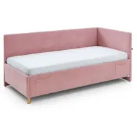 Meise Lit simple Cool | Avec dossier | 90 x 200 cm | Design rose