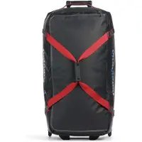 Patagonia - Valise robuste 100L - Black Hole Wheeled Duffel 100L Smolder Blue w/Amanita Red - Navy