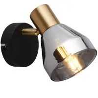 Searchlight Applique Westminster noir avec de l'or