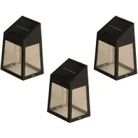 Luxform - 3x Applique solaire - Vigo - 8 Lumen - Alimentation solaire - Lot de 3 pièces