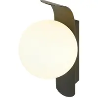 SLV Applique murale noire Sun globe