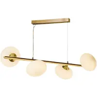Searchlight Lampe suspendue dorée Pebble 4 lumières