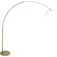 Steinhauer Lampe à arc Sparkled Light bronze avec ampoule capuchon blanc
