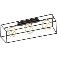 FISCHER&HONSEL GMBH Plafonnier design Gesa noir avec de l'or
