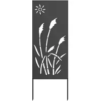 vidaXL Toile pare-vue jardin noir 50 x 140 cm