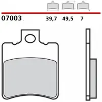 Brembo Plaquette De Frein Pour Scooter Piaggio 50 Nrg Mc2 1996 À 1998 Av Neuf