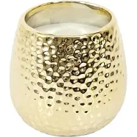 Home Deco Factory Bougie parfumée céramique effet martelé 9 cm