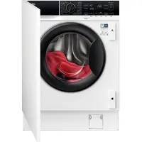 AEG Series 8000 LWR8WI7680, Přední plnění, Vestavěné, Bílá, Levý, Černá, Knoflíky, Otočné