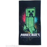 Halantex SP. z.o.o. Ręcznik Minecraft Licencjonowany 140 x 70 cm 100% Bawełna