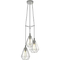 Eglo Suspension grise Tarbes 3 lumières