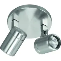 Highlight Moquerie Rain nickel 2 lumières rond