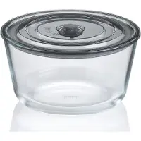 kela Récipient alimentaire, boîte à lunch, avec couvercle, rond, 2,2 L, verre borosilicaté, plastique, sans BPA - | Aurelia