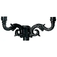 Ks Verlichting Couronne de lanterne nostalgique Ornament 2 lumières - noir