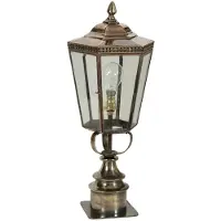 Limehouse Lampadaire rural Chelsea Short Pillar fait main - laiton (pb)