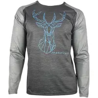 Jeanstrack Deer Long Sleeve Enduro Jersey Gris 2XL Homme