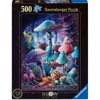 Ravensburger Puzzle 500 elementów - Grzyby Księżycowe Świecące w Ciemności