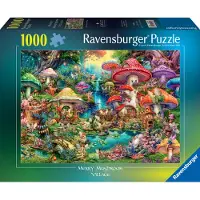 Ravensburger Puzzle Village de champignons joyeux, 1000pcs.
