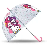 Kids Euroswan Filles, Parapluie, parapluie, Rose, Transparent