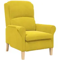 vidaXL fauteuil Jaune 76 x 94 x 102 cm Velours