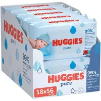Huggies Lingettes Pure 18 Recharges X 56 Lingettes