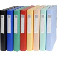Exacompta Classeur élastiqué Exabox A4 40 mm PP 8 pcs