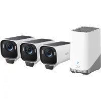 Eufy EufyCam S3 Pro Lot de 3 + HomeBase 3