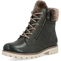Remonte Bottines à lacets vert foncé