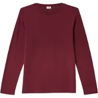 s.Oliver T-Shirt bordeaux / blanc