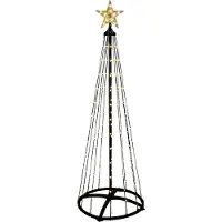 Wellhome Sapin De Noël Avec 370 Lumières Led Blanc Chaud 210 Cm